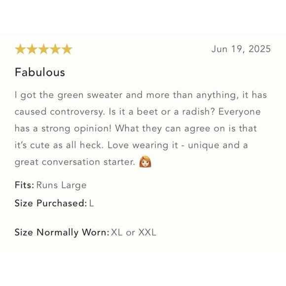 NWT Size 1X -Maeve Short-Sleeve Crew-Neck Veggie Motif Graphic Sweater Tomato - Picture 13 of 17